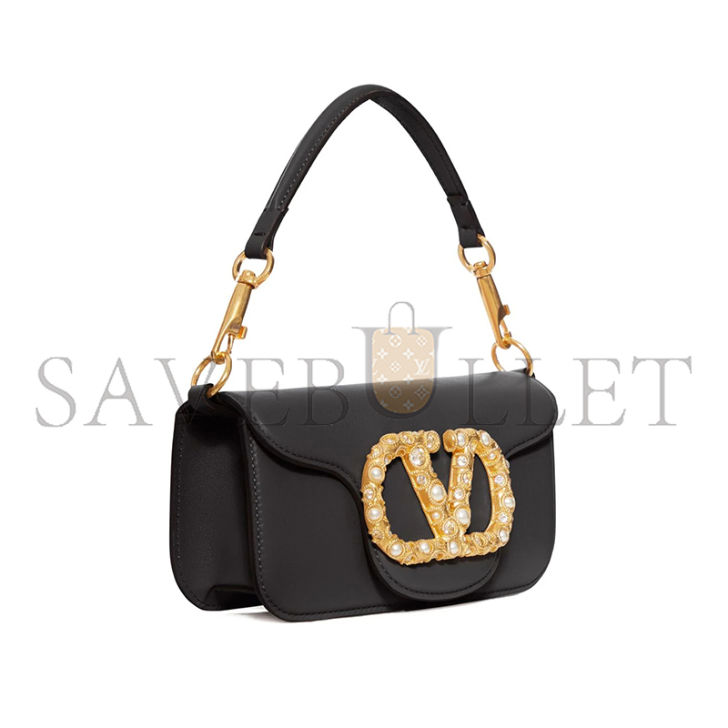 Va1e*ntin0 locÒ small shoulder bag in black wb0k53cxabbk (19*10.5*5cm)